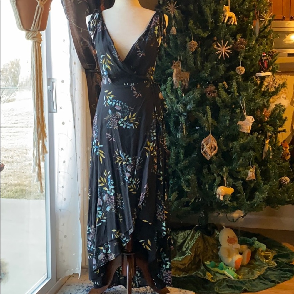 Wraparound Black Dress